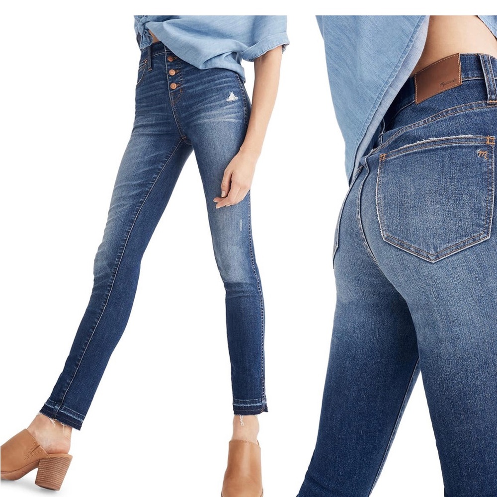 Madewell 10 inch high rise skinny jeans